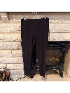 32 Degrees Cool Black Pocket Leggings M/M Athleisure Workout Yoga Pants EUC